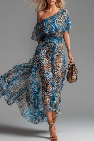 The Brunehilde Chiffon Maxi Dress