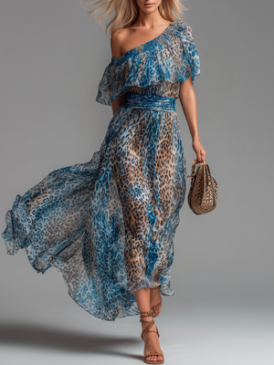 The Brunehilde Chiffon Maxi Dress