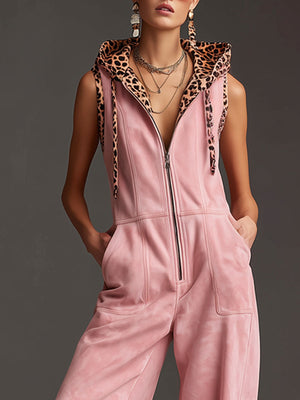 The Gisèle-Marie Suede Jumpsuit