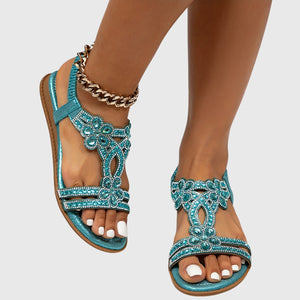Embellished Back-Strap Sandals