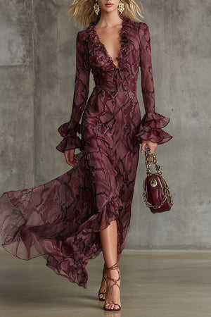 The Bonaventure Chiffon Maxi Dress
