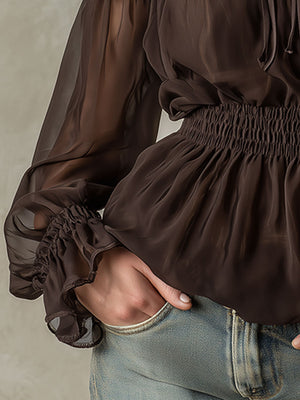The Corinne Chiffon Blouse