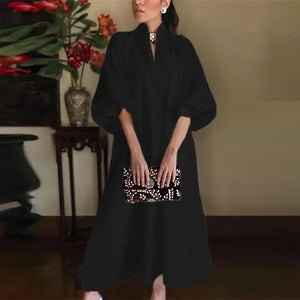 High-Neck Maxi Dress