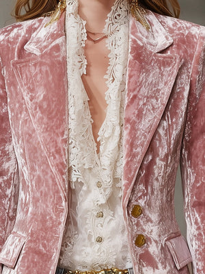 The Lydie Velvet Blazer