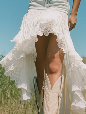 The Liesse-Marie Denim Skirt