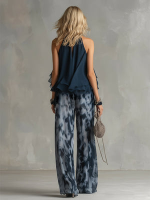 The Colette Printed Chiffon Set