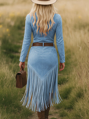 The Edmonde Suede Midi Dress