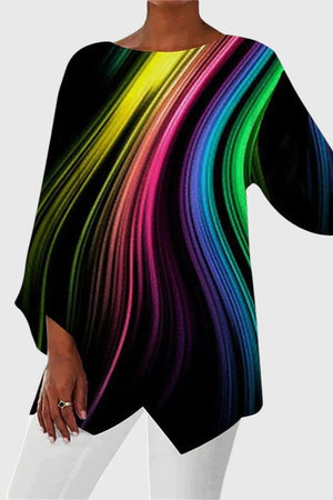 The Adèle Printed Crew-Neck Top