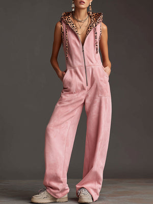 The Gisèle-Marie Suede Jumpsuit