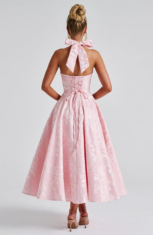 Halter Neck Midi Dress