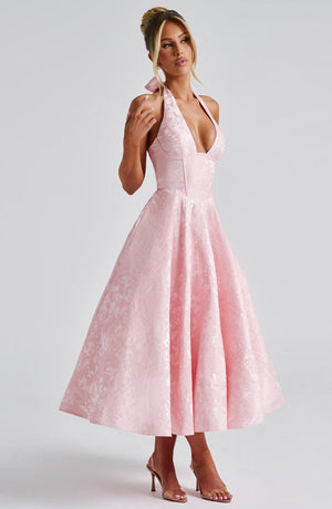 Halter Neck Midi Dress