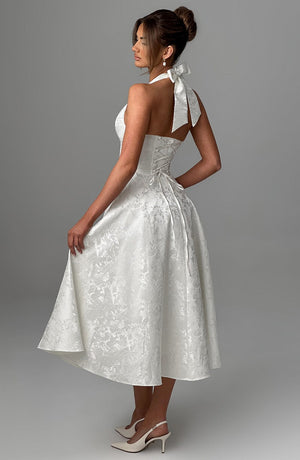 Halter Neck Midi Dress