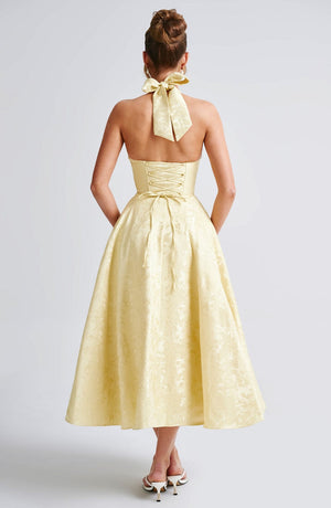 Halter Neck Midi Dress