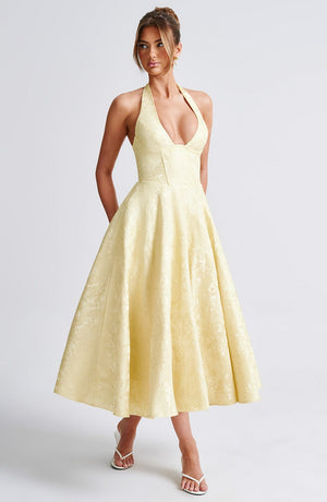Halter Neck Midi Dress