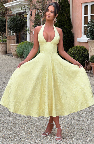 Halter Neck Midi Dress