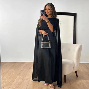 Cape Maxi Dress