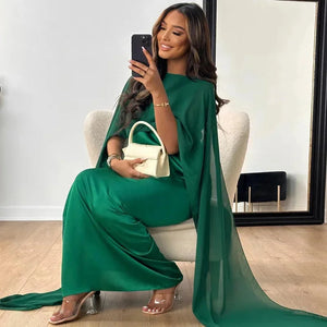 Cape Maxi Dress