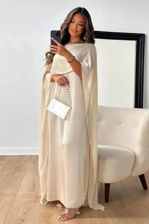Cape Maxi Dress