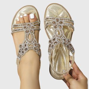 Embellished Back-Strap Sandals