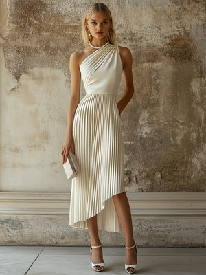The Hermance Cotton Linen Midi Dress