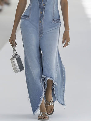 The Légère Denim Jumpsuit