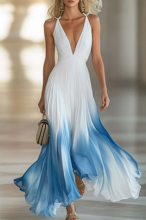 The Berthe Chiffon Maxi Dress