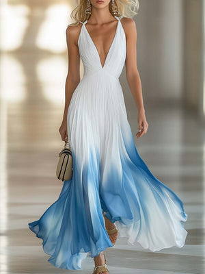The Berthe Chiffon Maxi Dress