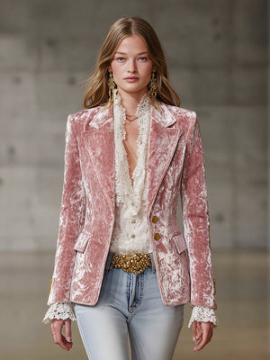 The Lydie Velvet Blazer