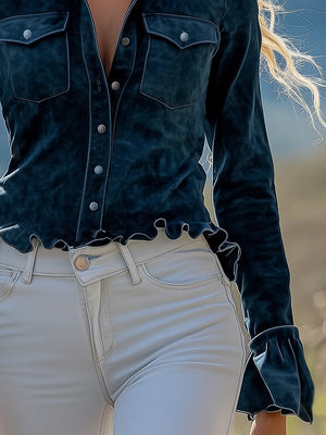 The Maëva Suede Shirt
