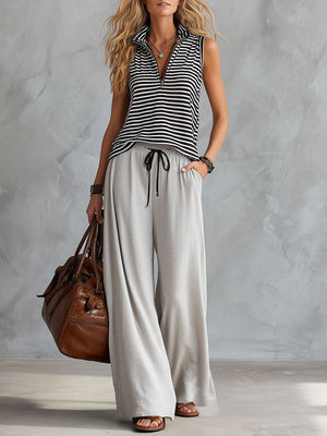 The Sienne Striped Cotton Set