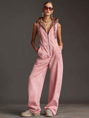 The Gisèle-Marie Suede Jumpsuit