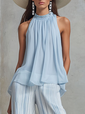 The Anaïs Striped Chiffon Set