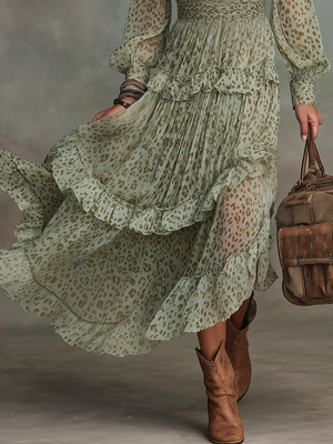 The Armande Chiffon Midi Dress