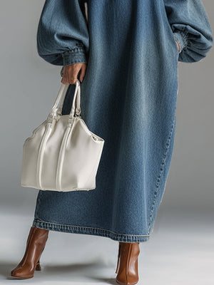 The Prudence Denim Maxi Dress