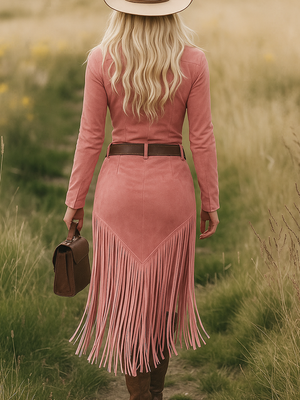 The Edmonde Suede Midi Dress