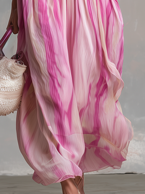 The Avelyne Chiffon Midi Dress