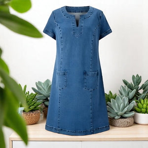 Denim A-Line Dress