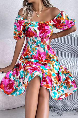 Off-Shoulder Midi Dress