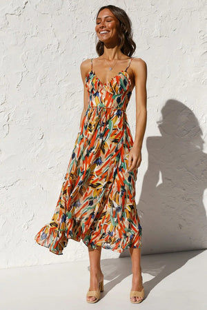 Floral Cami Midi Dress