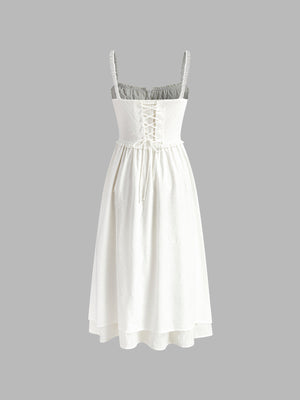 Smocked Cami Midi Dress