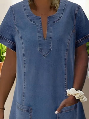 Denim A-Line Dress