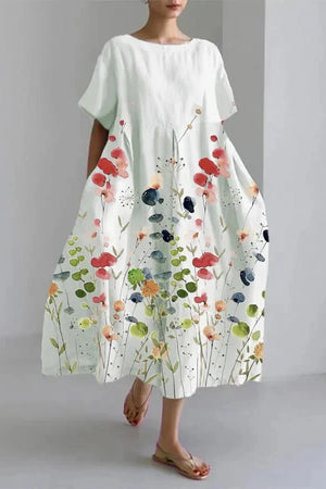 Relaxed Floral Maxi Dress