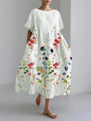 Relaxed Floral Maxi Dress