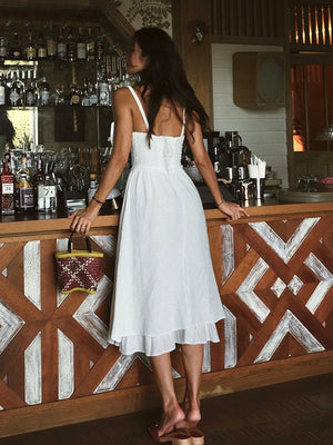 Smocked Cami Midi Dress
