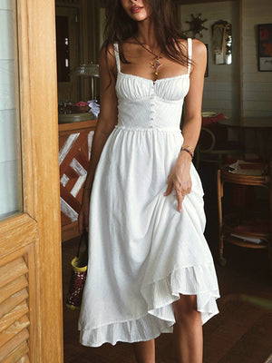 Smocked Cami Midi Dress