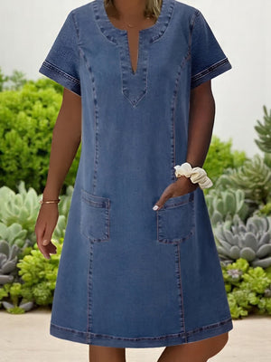 Denim A-Line Dress
