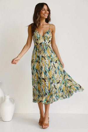 Floral Cami Midi Dress