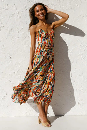 Floral Cami Midi Dress