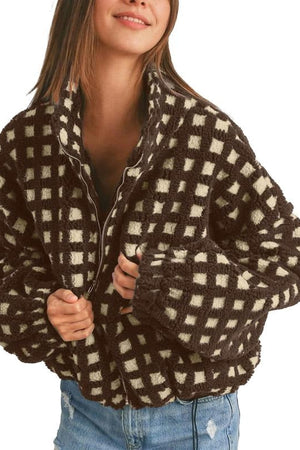Vivienne Check Sherpa Jacket