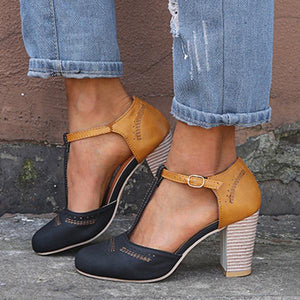 Classic Block Heel Pumps